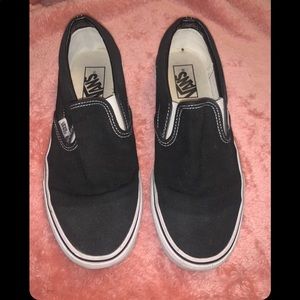 Black slip on vans